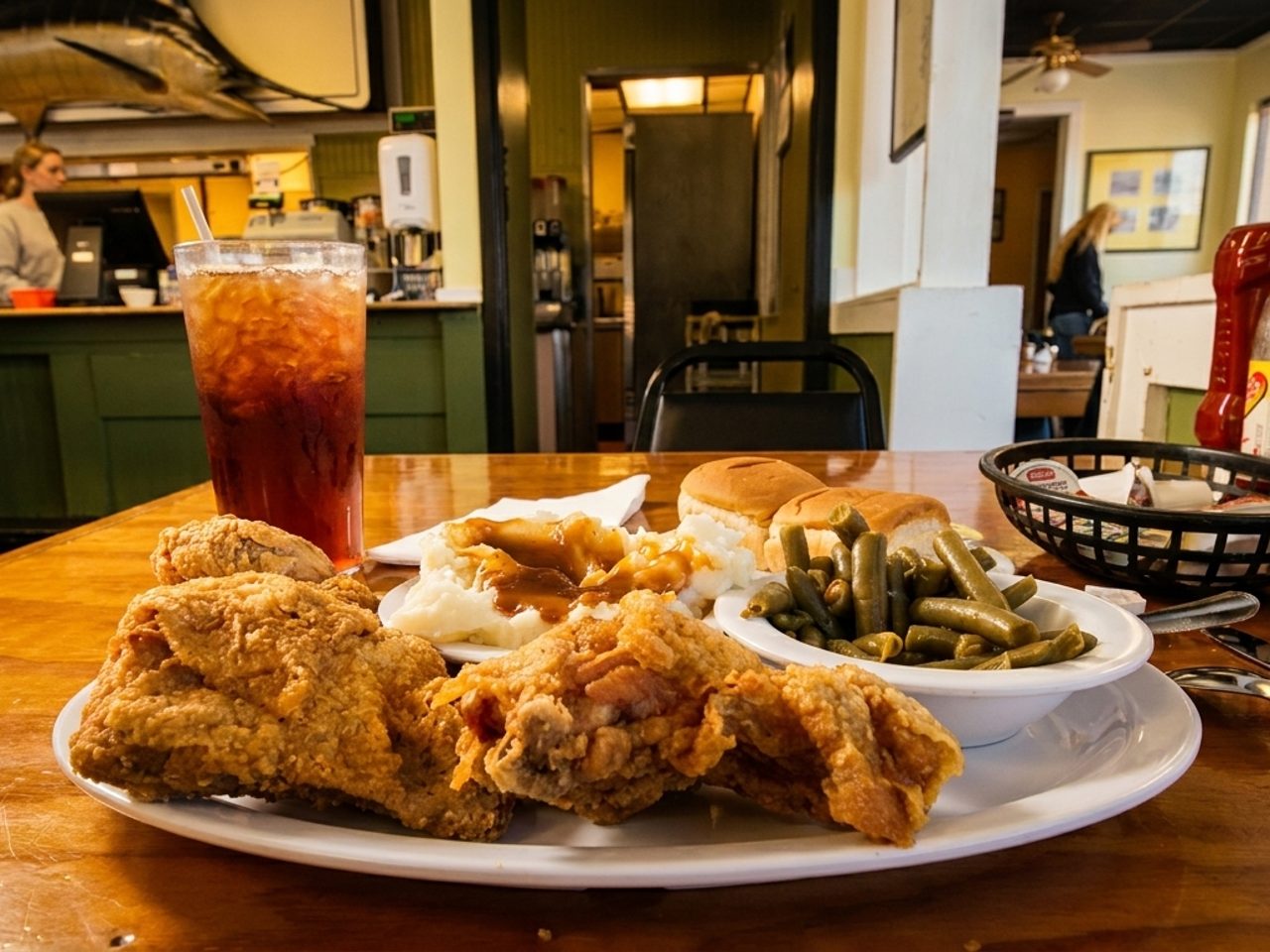 Hot food, friendly faces, Manteo